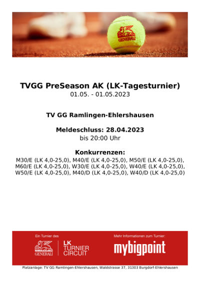 LK Turnier am 1. Mai 2023