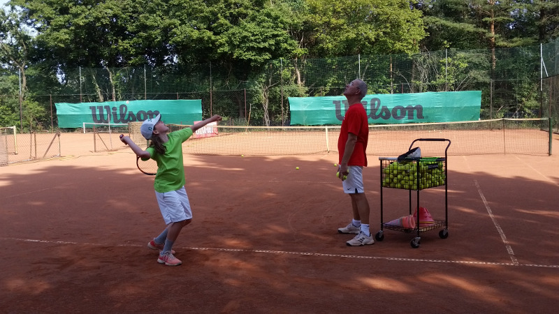 Aufschlagtraining