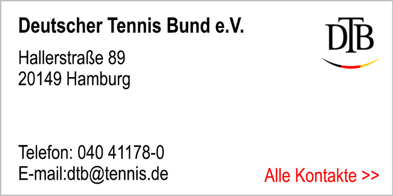 Deutscher Tennisbund Kontaktkarte