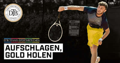 Tennis Sportabzeichen gold - silber - bronze