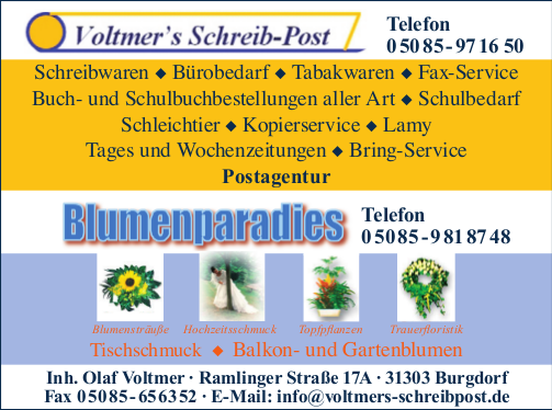 SCRIBO Schreib Post Blumenparadies