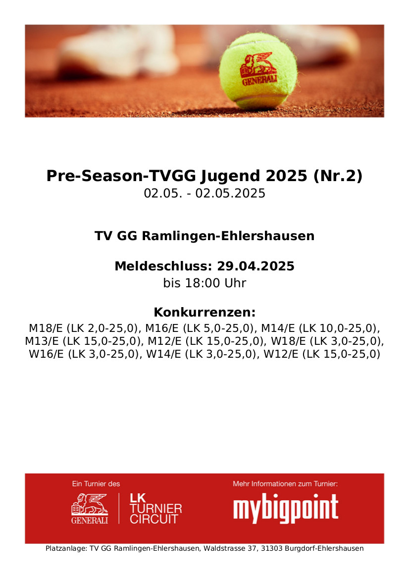 LK Turnier am Fr 2. Mai 2025