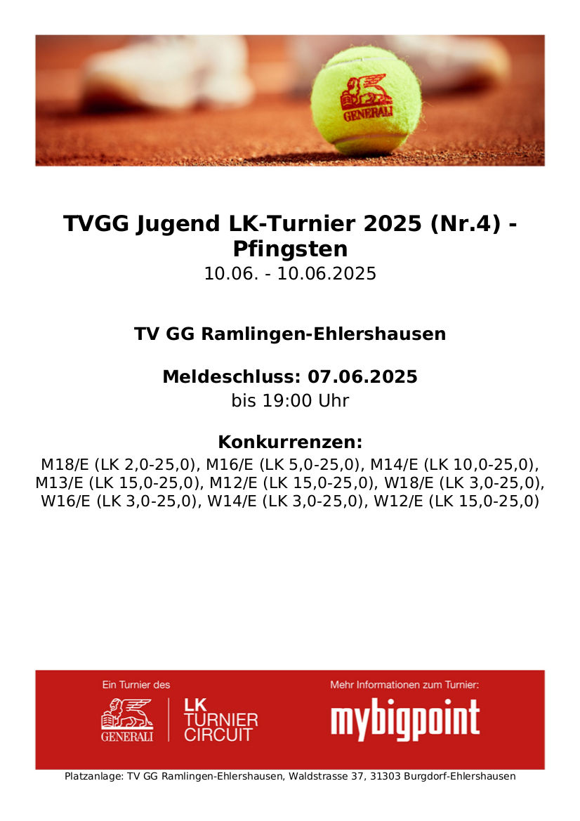LK Turnier am Di 10. Juni 2025